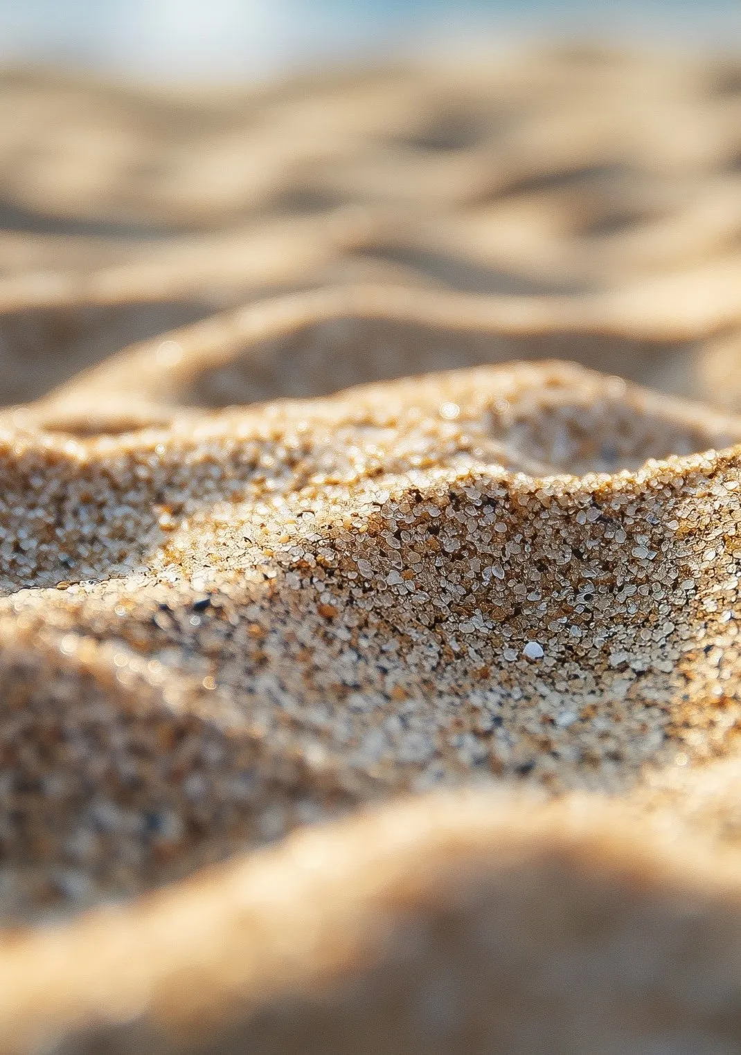 Close-up of beach sand